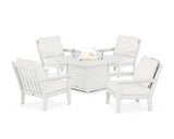 Cottage 5-Piece Deep Seating Set with Fire Pit Table