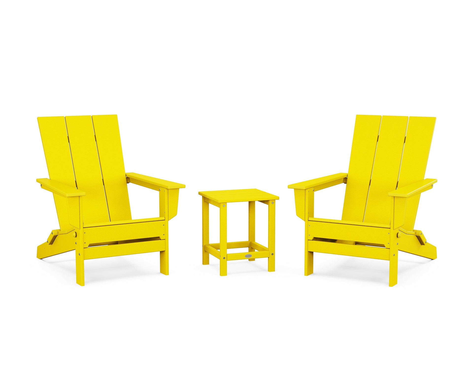 3-Piece Modern Studio Folding Adirondack Set