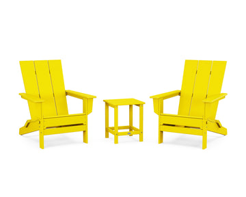 3-Piece Modern Studio Folding Adirondack Set