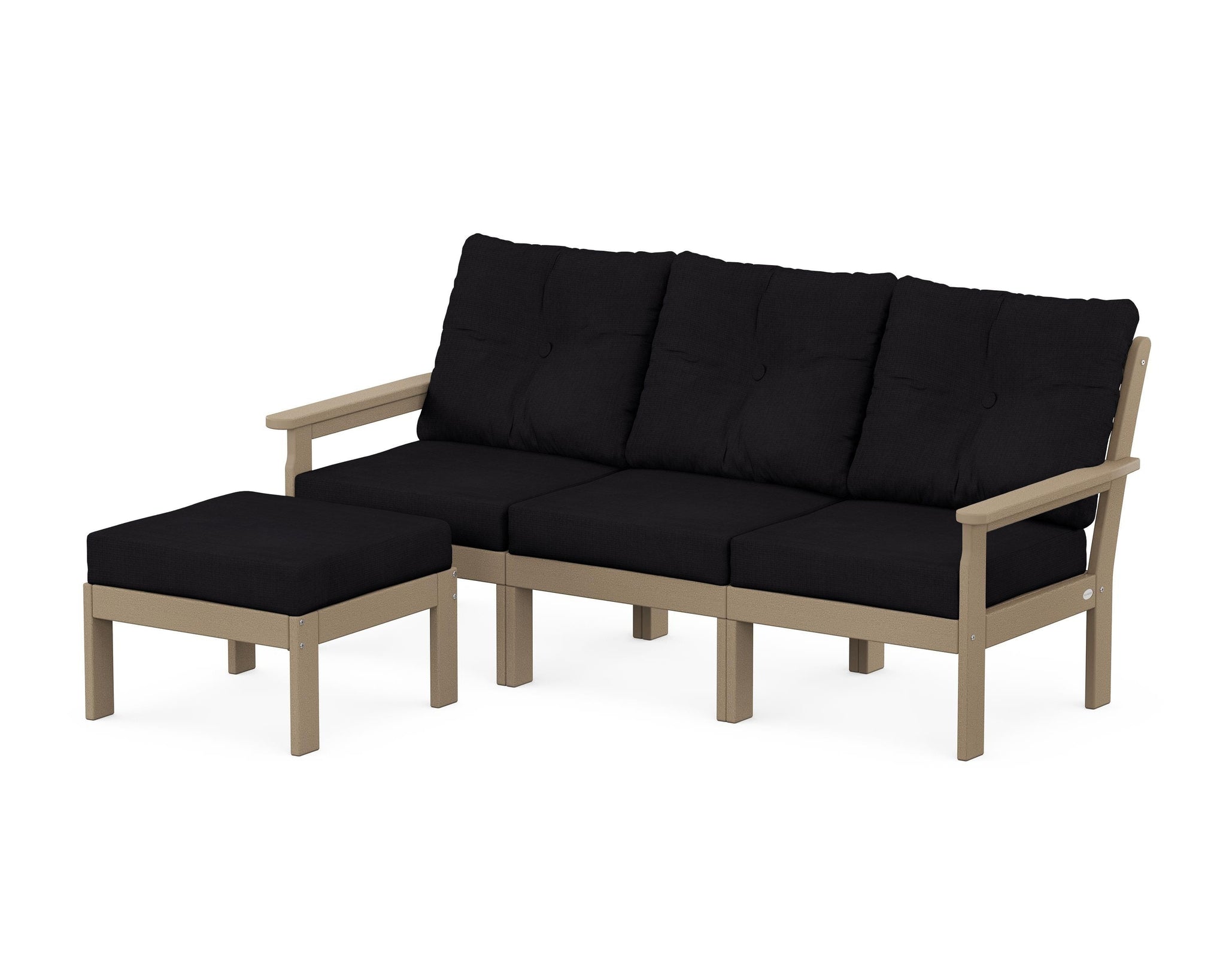 Vineyard 4-Piece Sectional with Ottoman