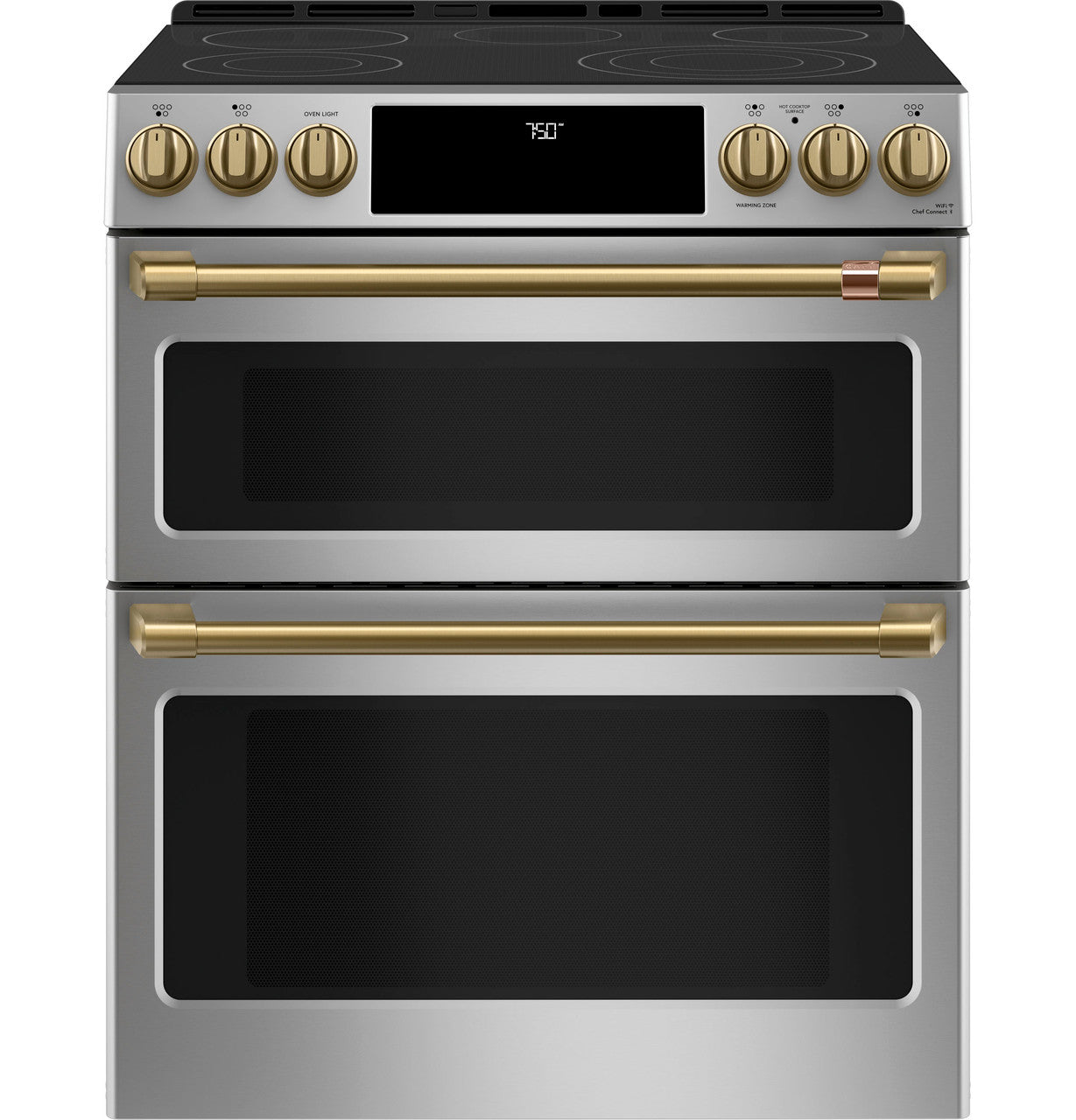 CAFÉ™ 30" Smart Slide-In, Front-Control, Radiant and Convection Double-Oven Range