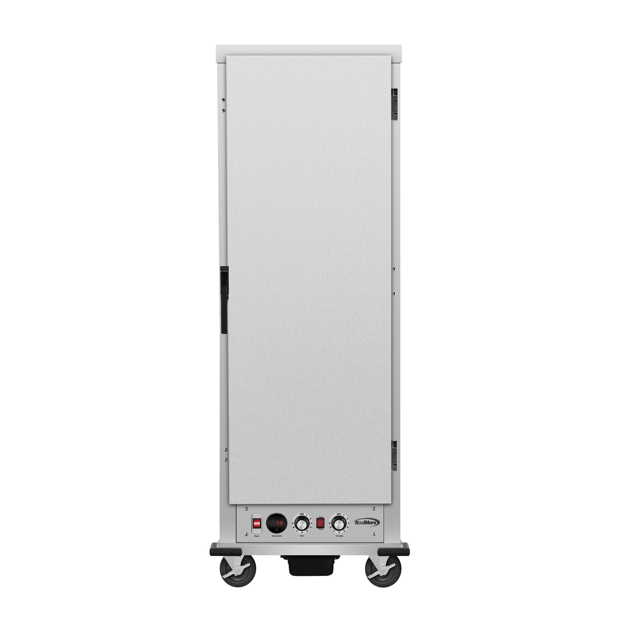 33 in. Commercial Insulated Heated Holding/Proofing Cabinet with Wire Racks and Solid Door in Silver