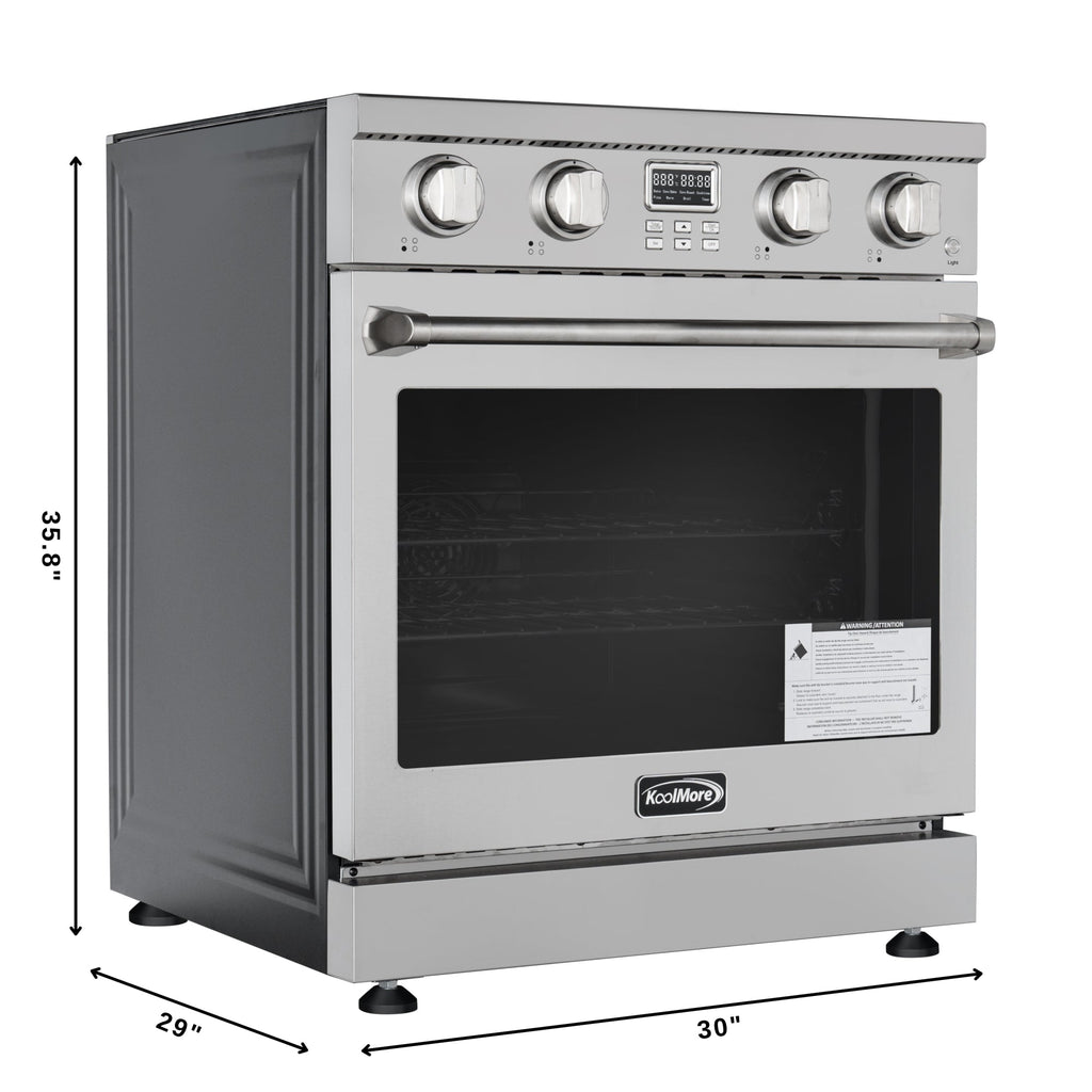 30 in. Professional Electric Range with 14900W of Power, 240V in Stainless-Steel