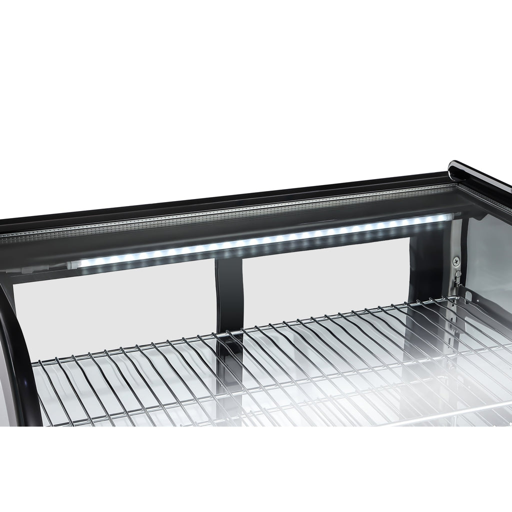 27 in.  Drop-In Countertop Display Refrigerator in Black