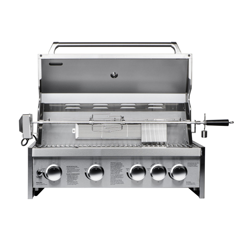 30 in. Built-in Liquid Propane BBQ Grill for Outdoor Kitchen in Stainless-Steel