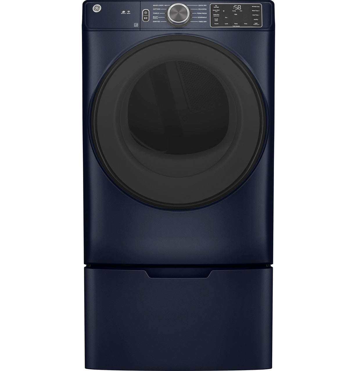 GE® ENERGY STAR® 7.8 cu. ft. Capacity Smart Front Load Electric Dryer with Sanitize Cycle