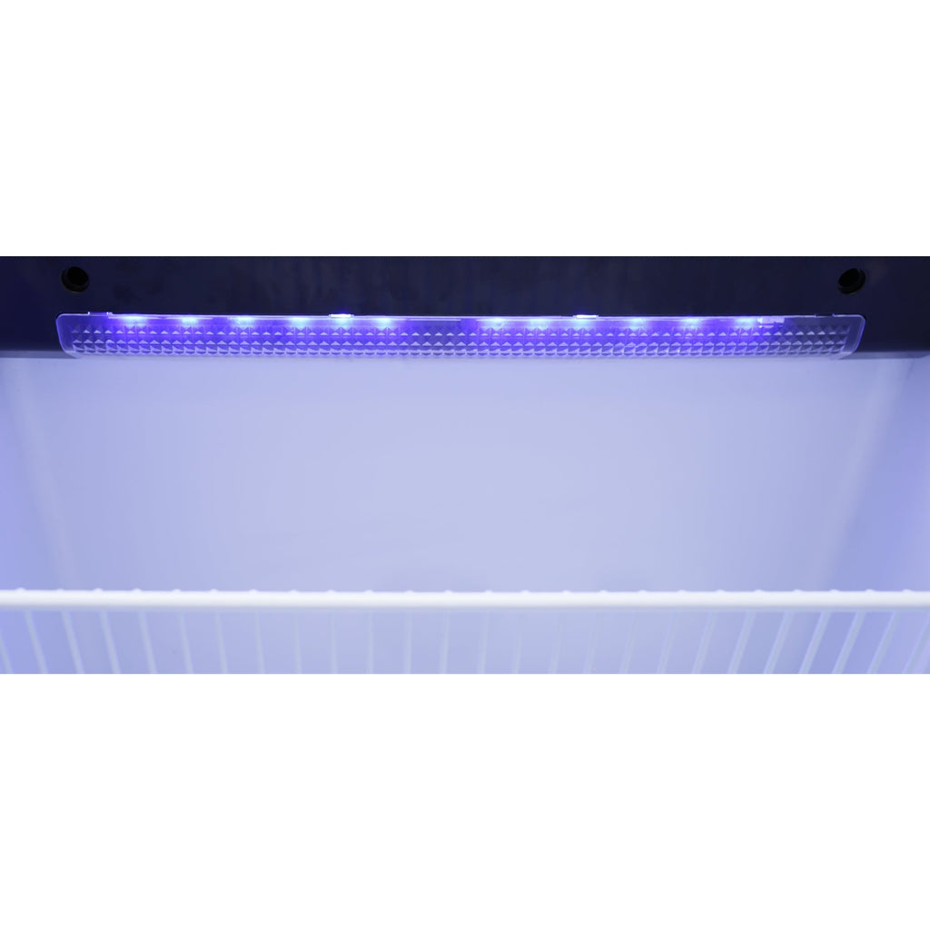 24 in. Outdoor Kitchen Stainless Steel Refrigerator 5.5 cu. ft. Capacity with Automatic defrost, Blue LED Lighting and IPX4 Rating, CSA Listed