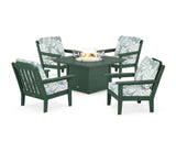 Cottage 5-Piece Deep Seating Set with Fire Pit Table