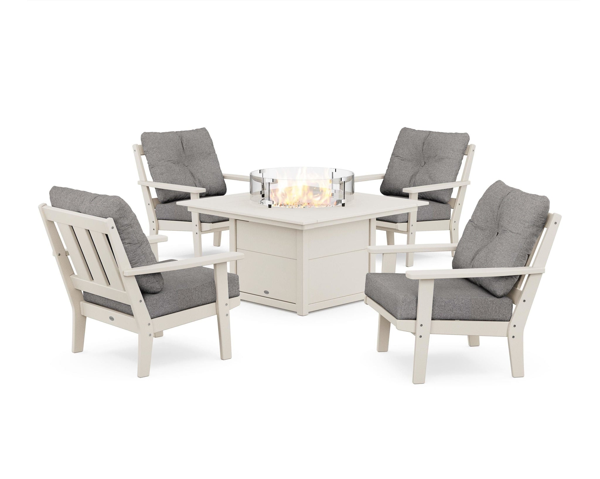Oxford 5-Piece Deep Seating Set with Fire Pit Table