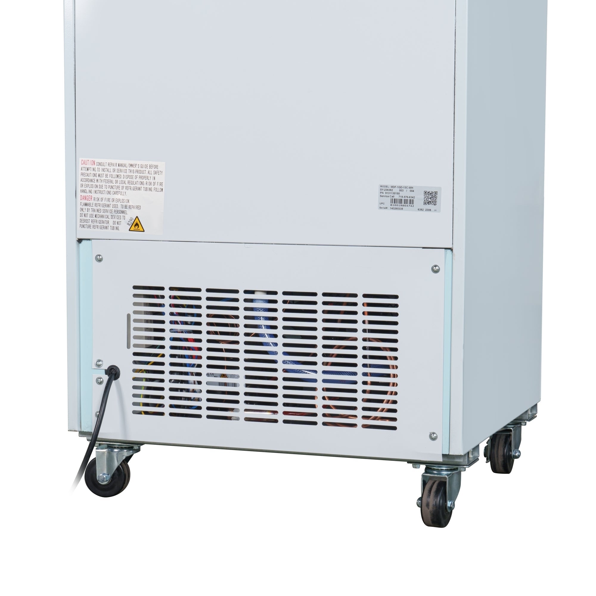 27 in. 1-Door Commercial Display Merchandiser Freezer 13 cu. ft. in White