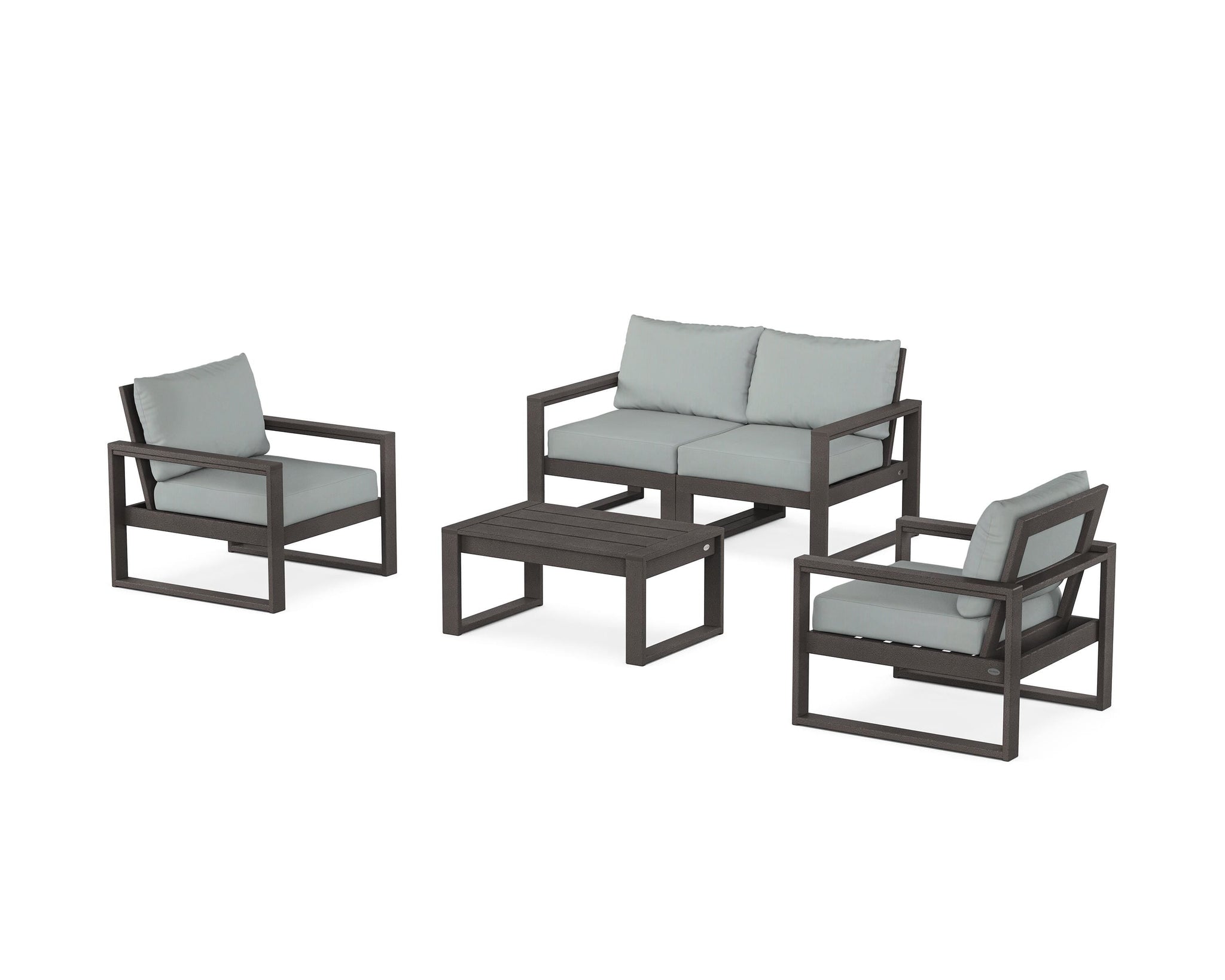 EDGE Sectional 4-Piece Deep Seating Set with Loveseat