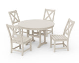 Braxton Side Chair 5-Piece Round Dining Set