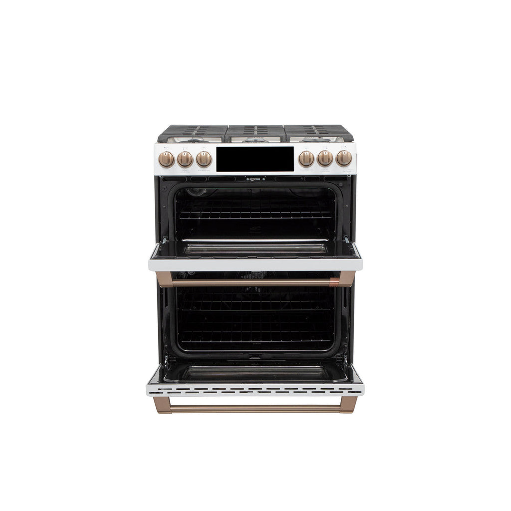 CAFÉ™ 30" Smart Slide-In, Front-Control, Gas Double-Oven Range with Convection