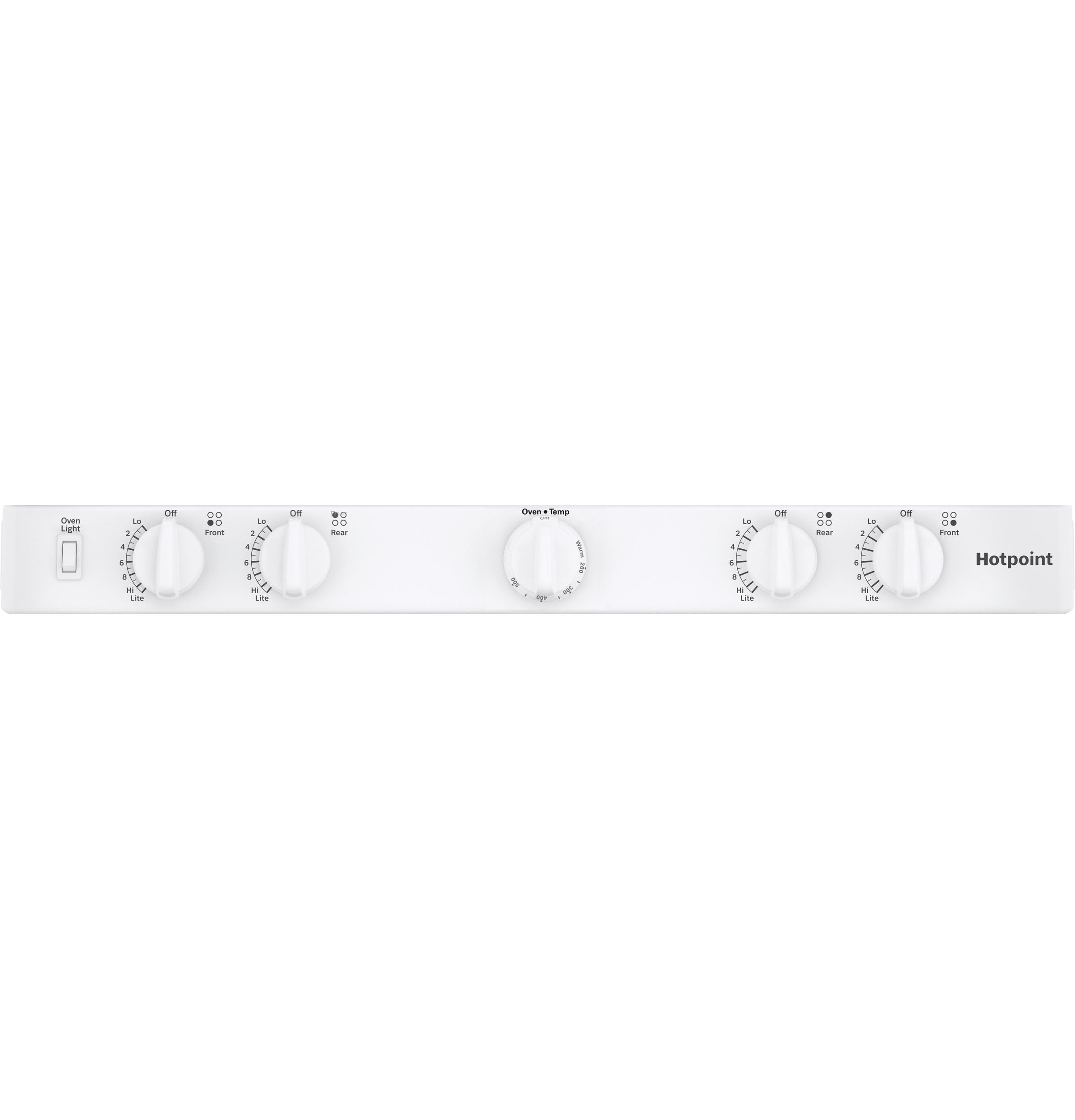 Hotpoint® 30" Free-Standing Front Control Gas Range