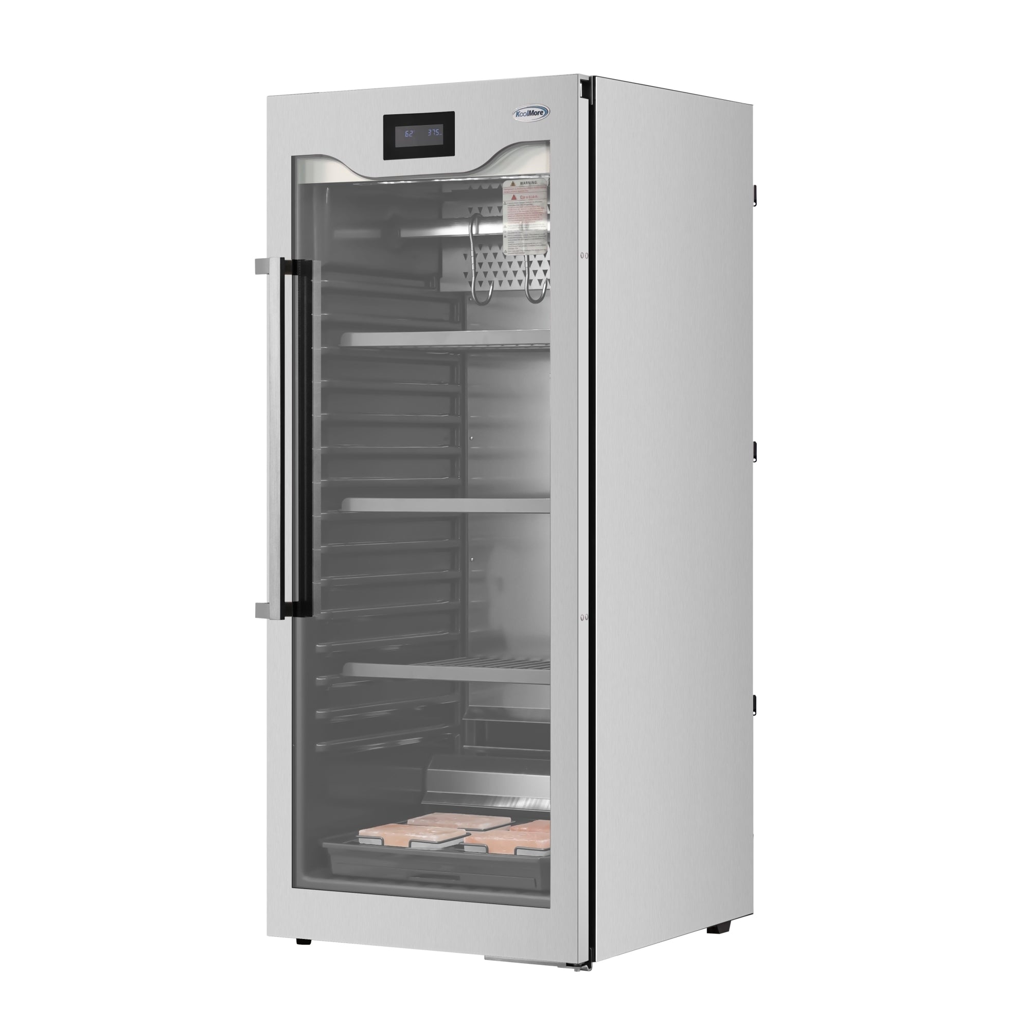 27.5 in. Commercial Dry Ager Refrigerator for Meat Featuring Hanging Rack with Hooks, Charcoal Filter, and Antimicrobial Lining, 17 Cu. Ft.