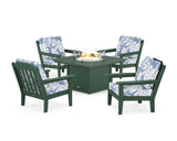 Cottage 5-Piece Deep Seating Set with Fire Pit Table
