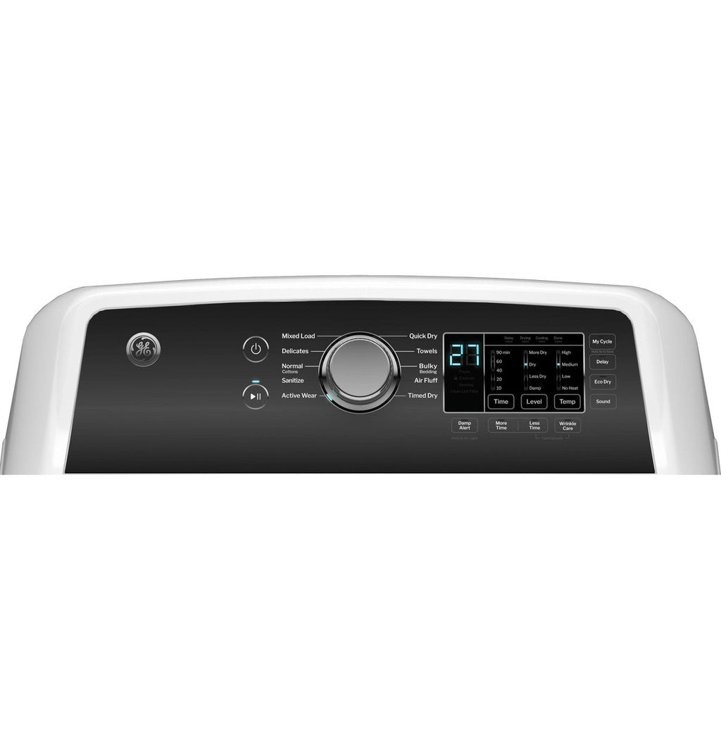 GE® 7.4 cu. ft. Capacity Gas Dryer with Up To 120 ft. Venting and Sensor Dry
