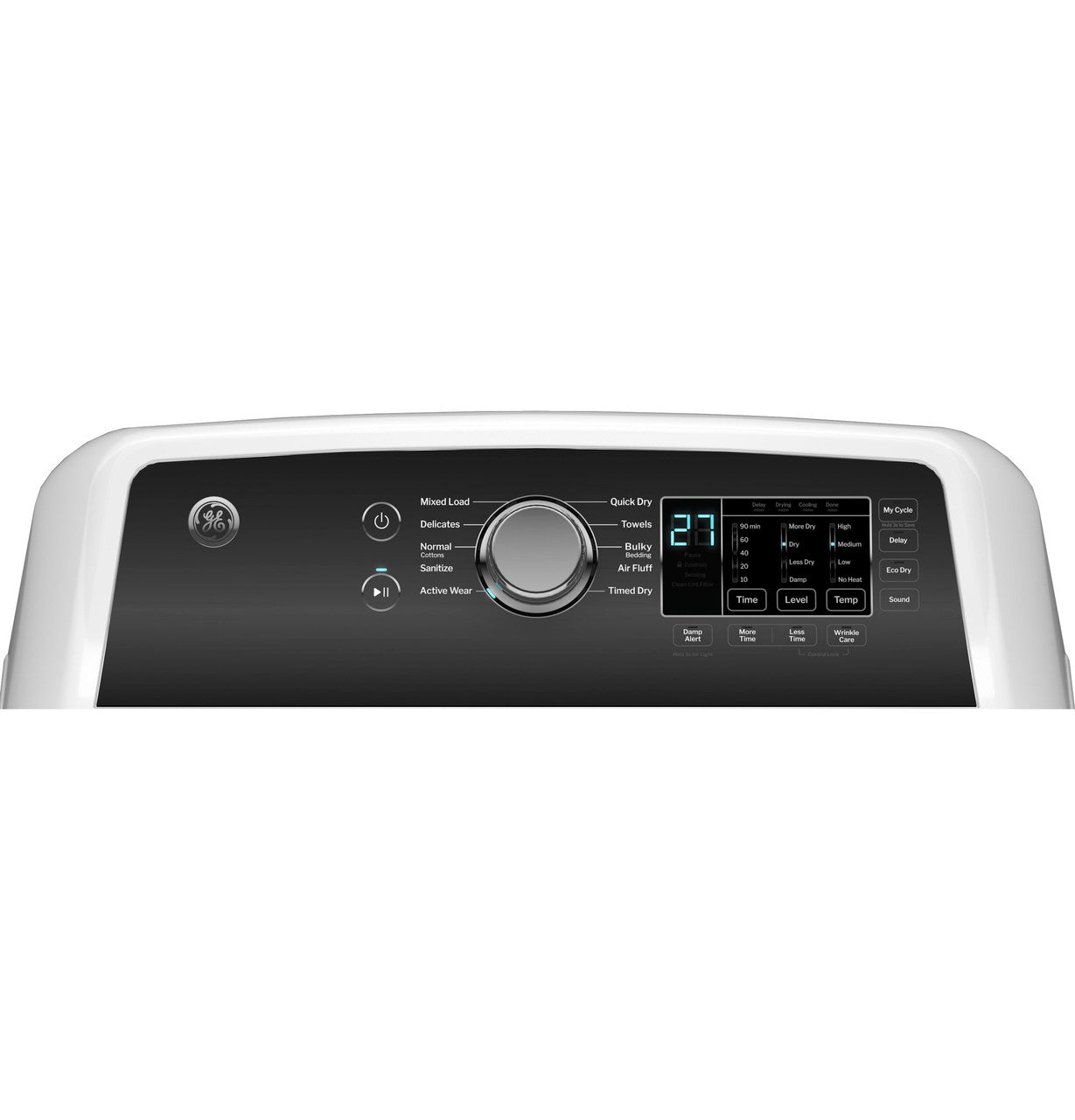 GE® 7.4 cu. ft. Capacity Gas Dryer with Up To 120 ft. Venting and Sensor Dry