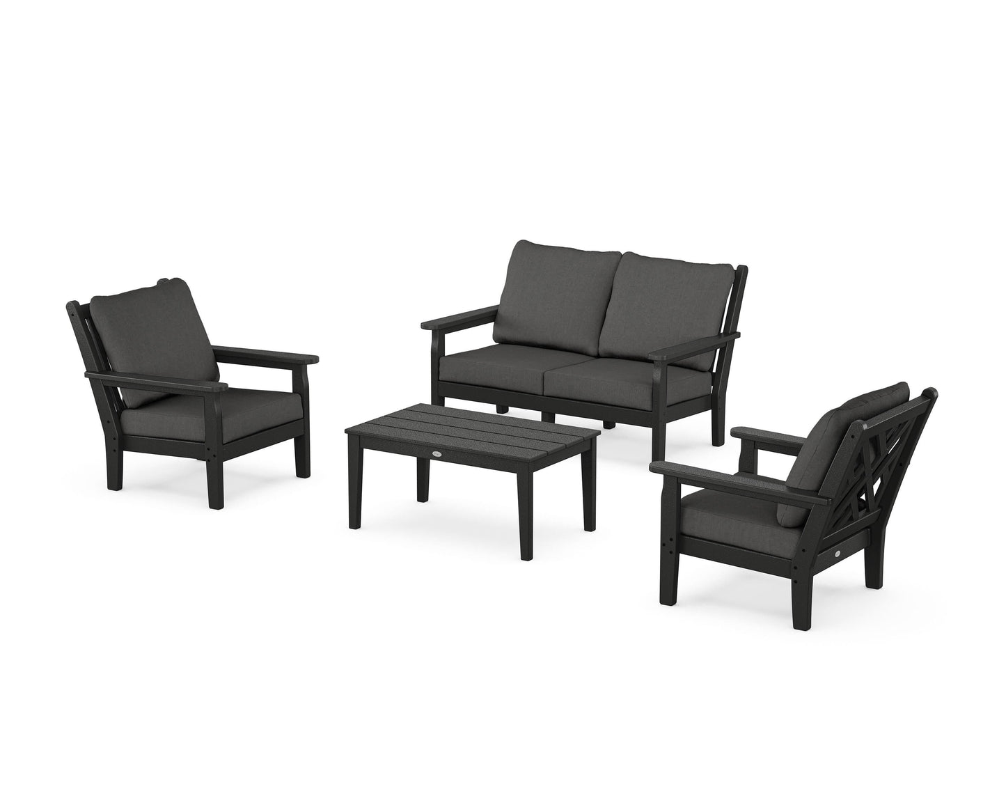 Chippendale 4-Piece Deep Seating Set with Loveseat