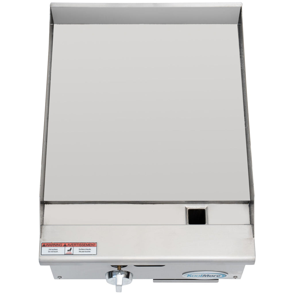 18 in. Natural Gas 1-Burner Griddle with 30,000 BTU in Stainless-Steel