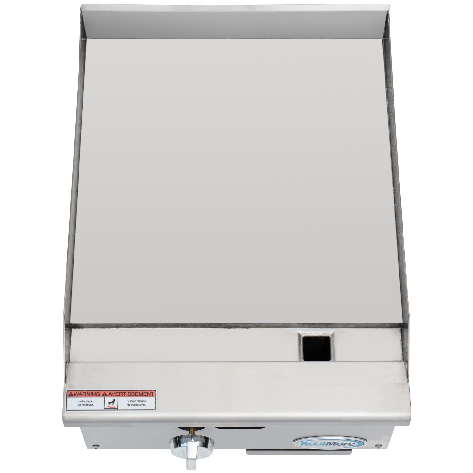 18 in. Natural Gas 1-Burner Griddle with 30,000 BTU in Stainless-Steel
