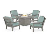 Cottage 5-Piece Deep Seating Set with Fire Pit Table