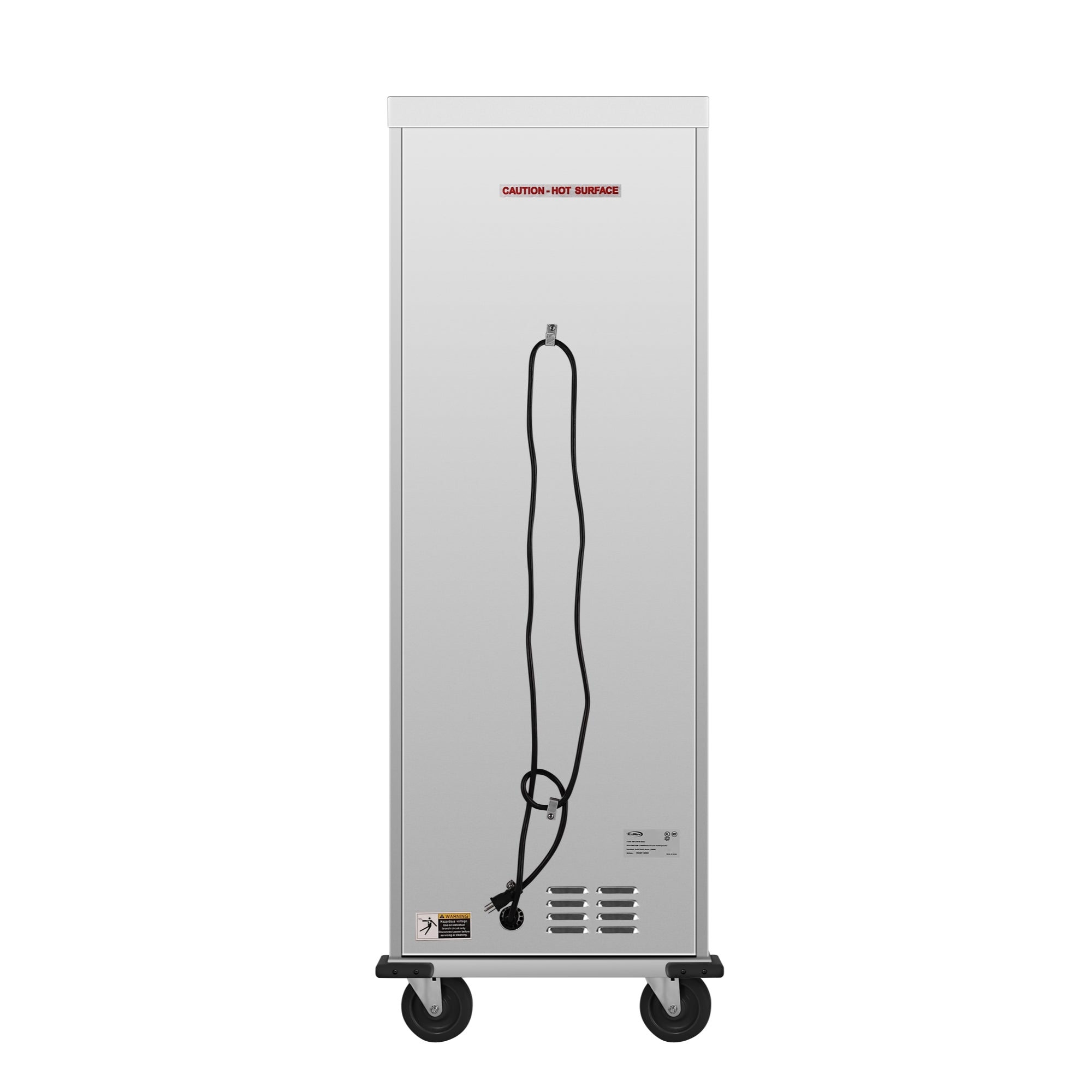 33 in. Commercial Insulated Heated Holding/Proofing  Cabinet with Wire Racks and Solid Dutch Doors in Silver