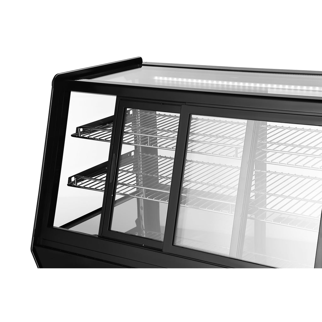 35 in. Self-Service Countertop Display Refrigerator in Black