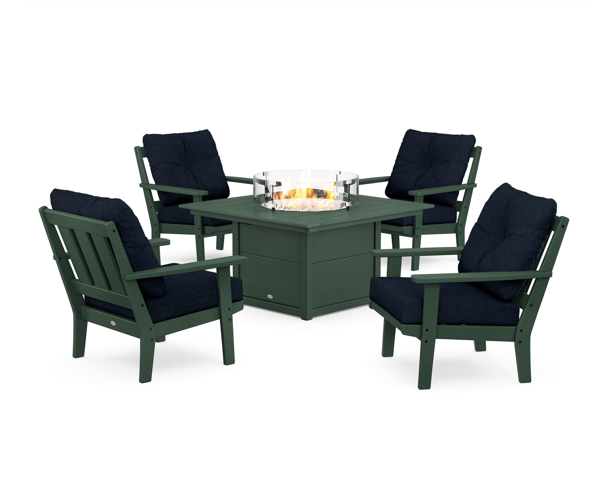 Oxford 5-Piece Deep Seating Set with Fire Pit Table