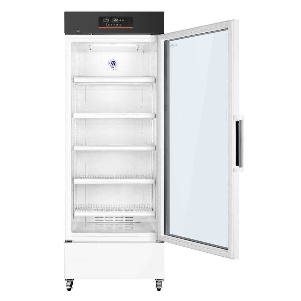 25 in. 15 cu. ft. Medical Pharmacy Refrigerator With Multi-Level Emergency Alarms in White, UL Listed