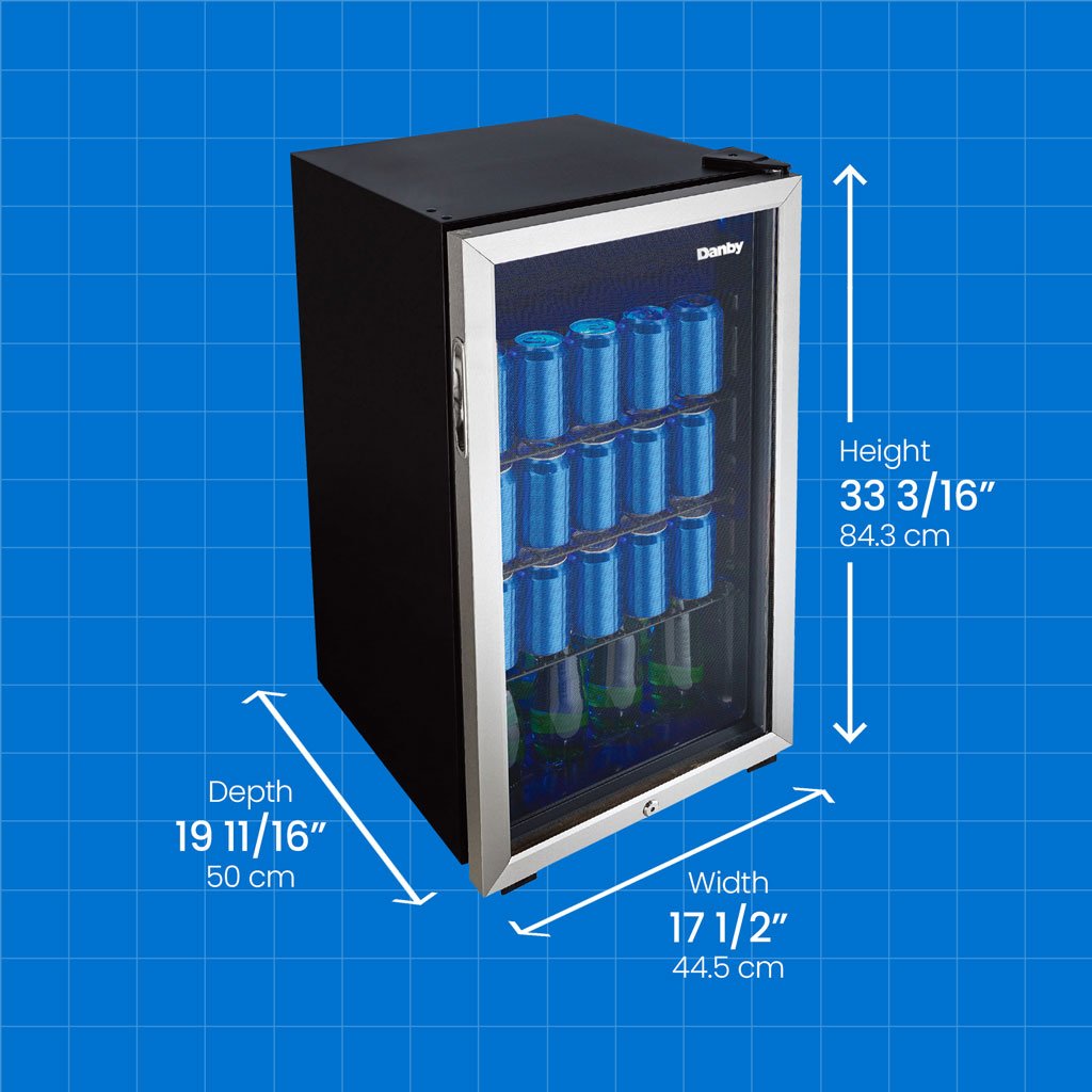 Danby 3.1 cu. ft. Free-Standing Beverage Center in Stainless Steel