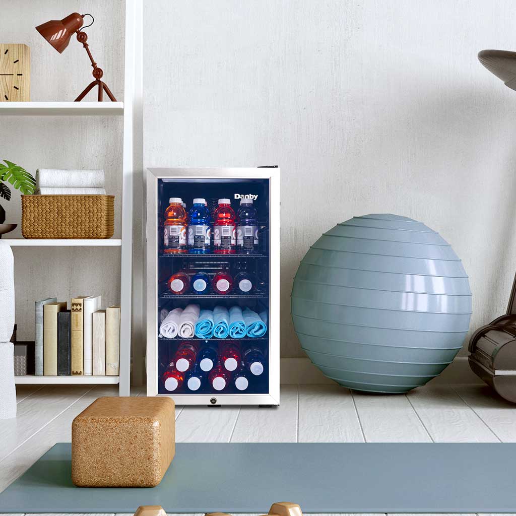 Danby 3.1 cu. ft. Free-Standing Beverage Center in Stainless Steel