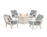 Prairie 5-Piece Deep Seating Set with Fire Pit Table
