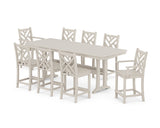 Chippendale 9-Piece Counter Set with Trestle Legs