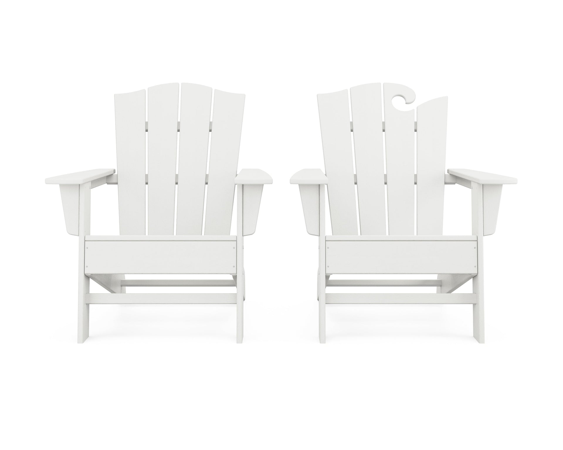Wave 2-Piece Adirondack Chair Set with The Crest Chair