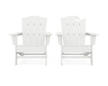 Wave 2-Piece Adirondack Chair Set with The Crest Chair