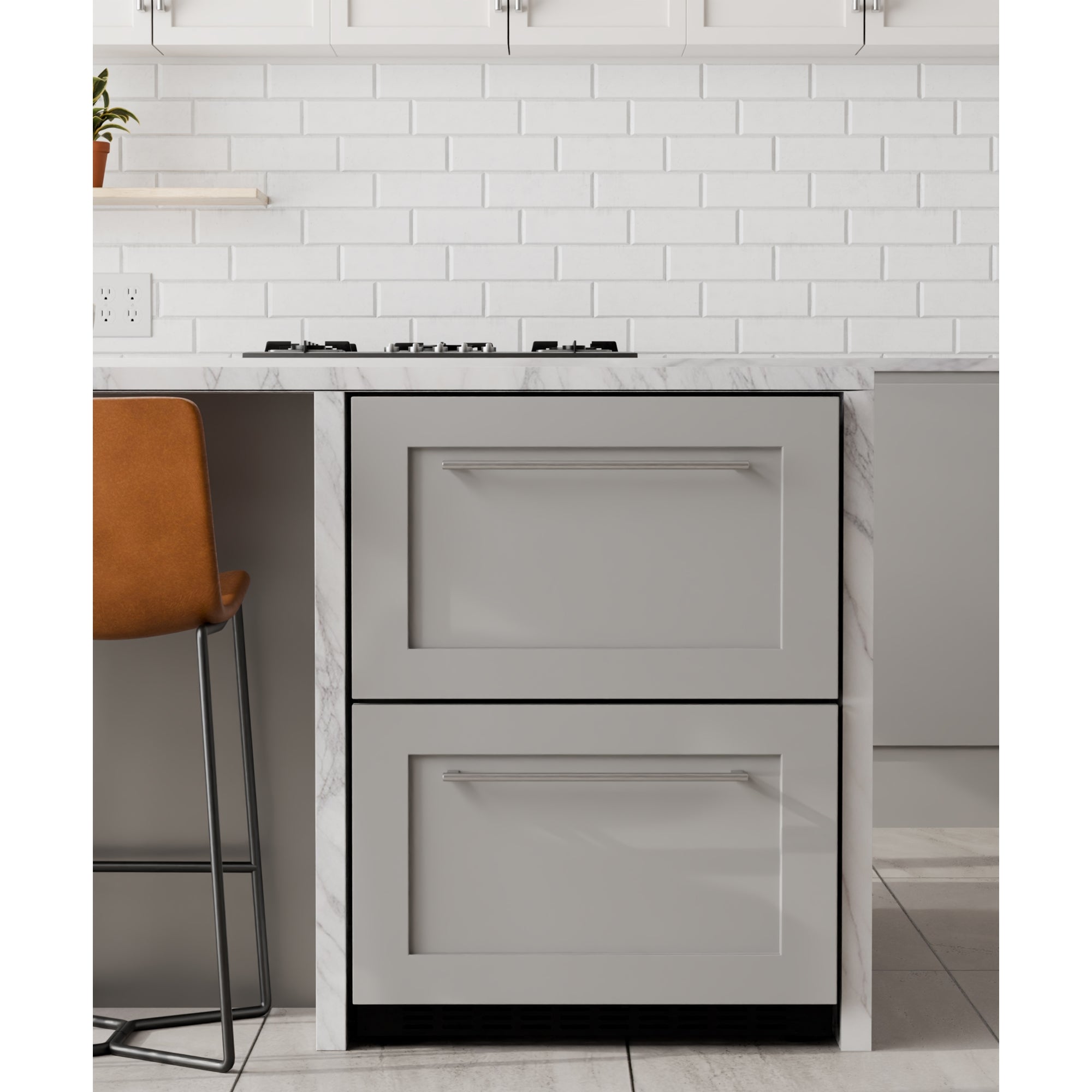 23 in. Panel Ready Two-Drawer Refrigerator and Freezer