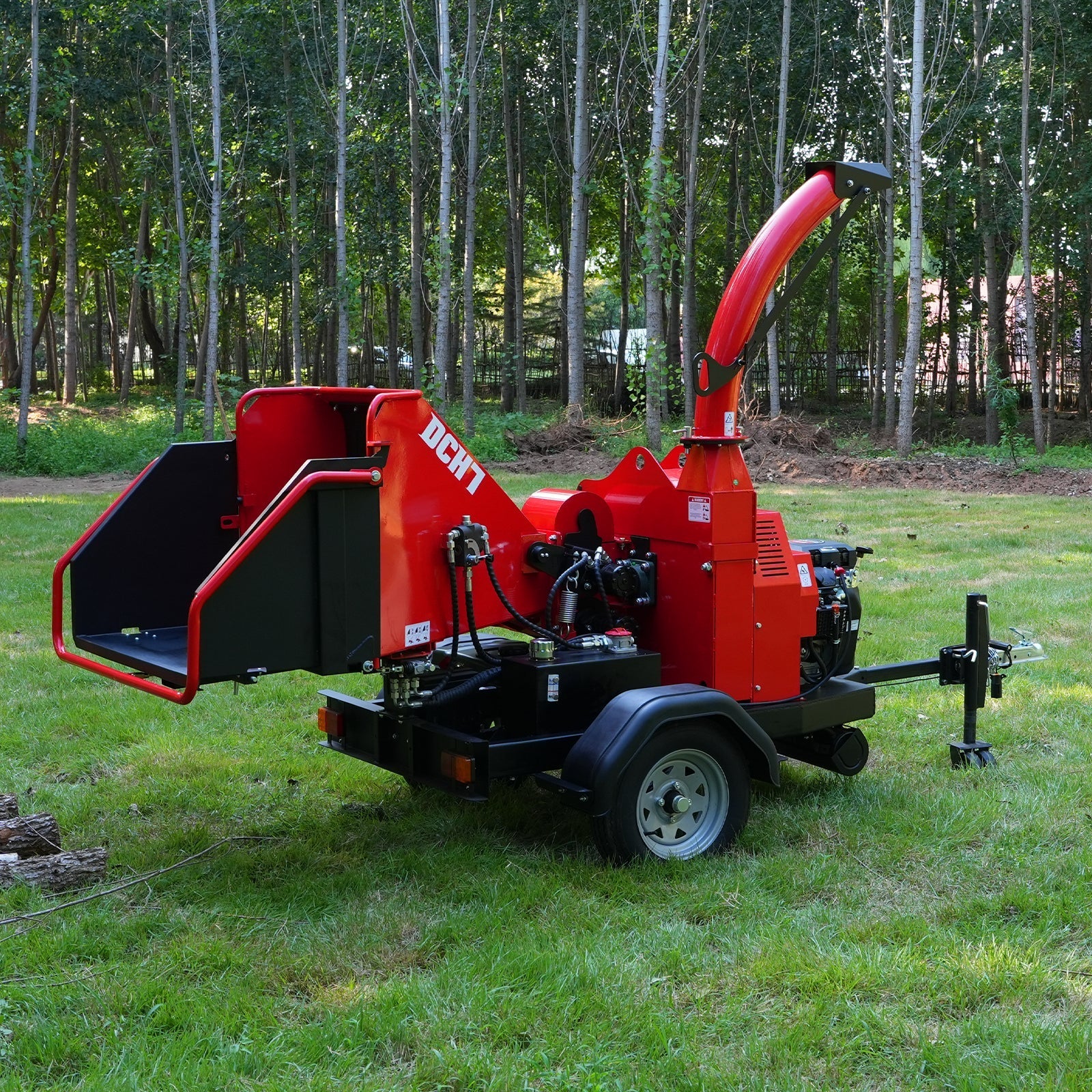 MechMaxx DCH7 Wood Chipper 25HP 750cc Twin Cylinder ZONSEN Petrol Engine 7" Hydraulic Feeding New
