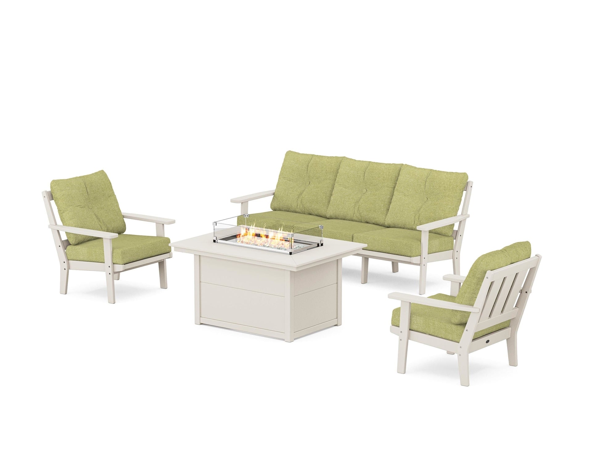 Oxford Deep Seating Fire Pit Table Set