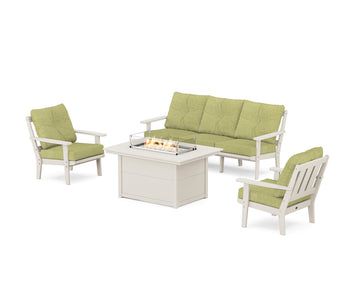 Oxford Deep Seating Fire Pit Table Set