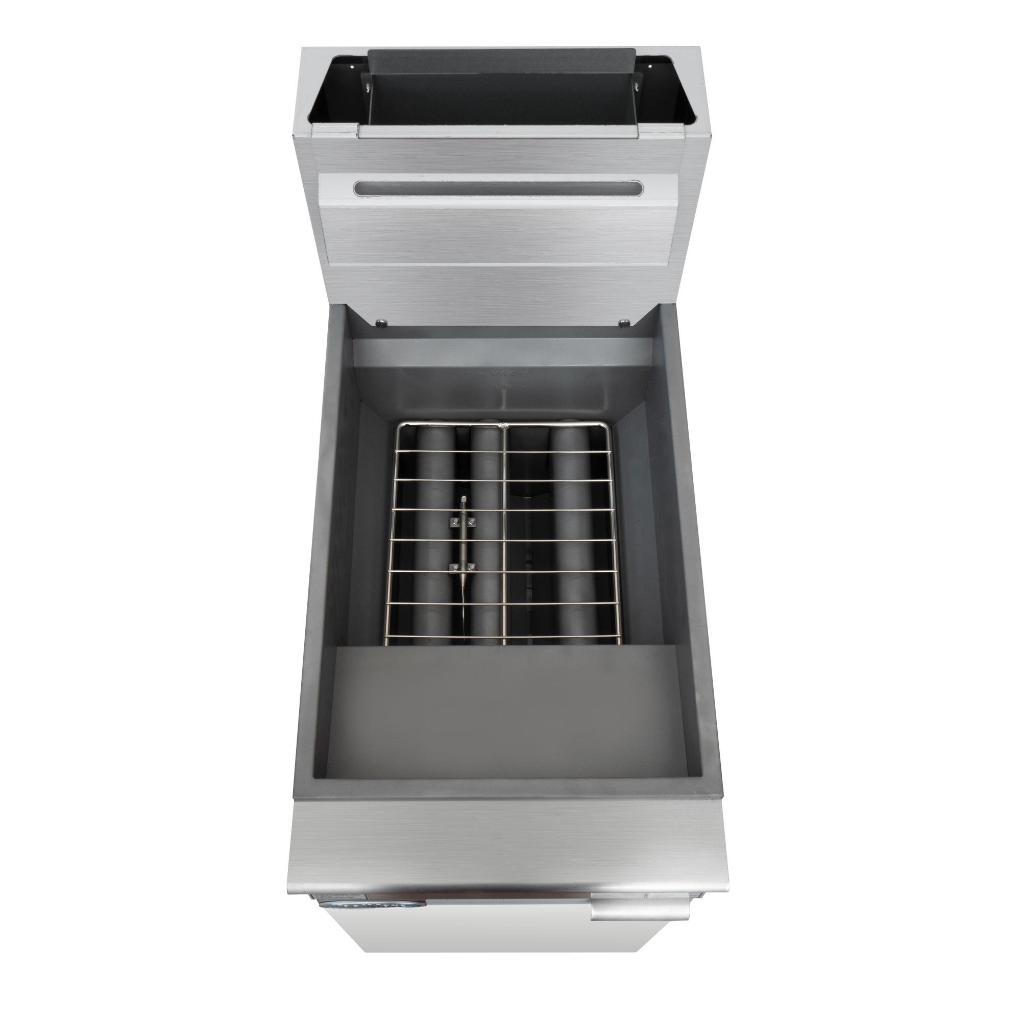 40 lb. Floor Standing Liquid Propane Commercial Fryer with 90,000 BTU in Stainless-Steel, ETL Listed