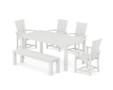 Quattro 6-Piece Parsons Dining Set with Bench
