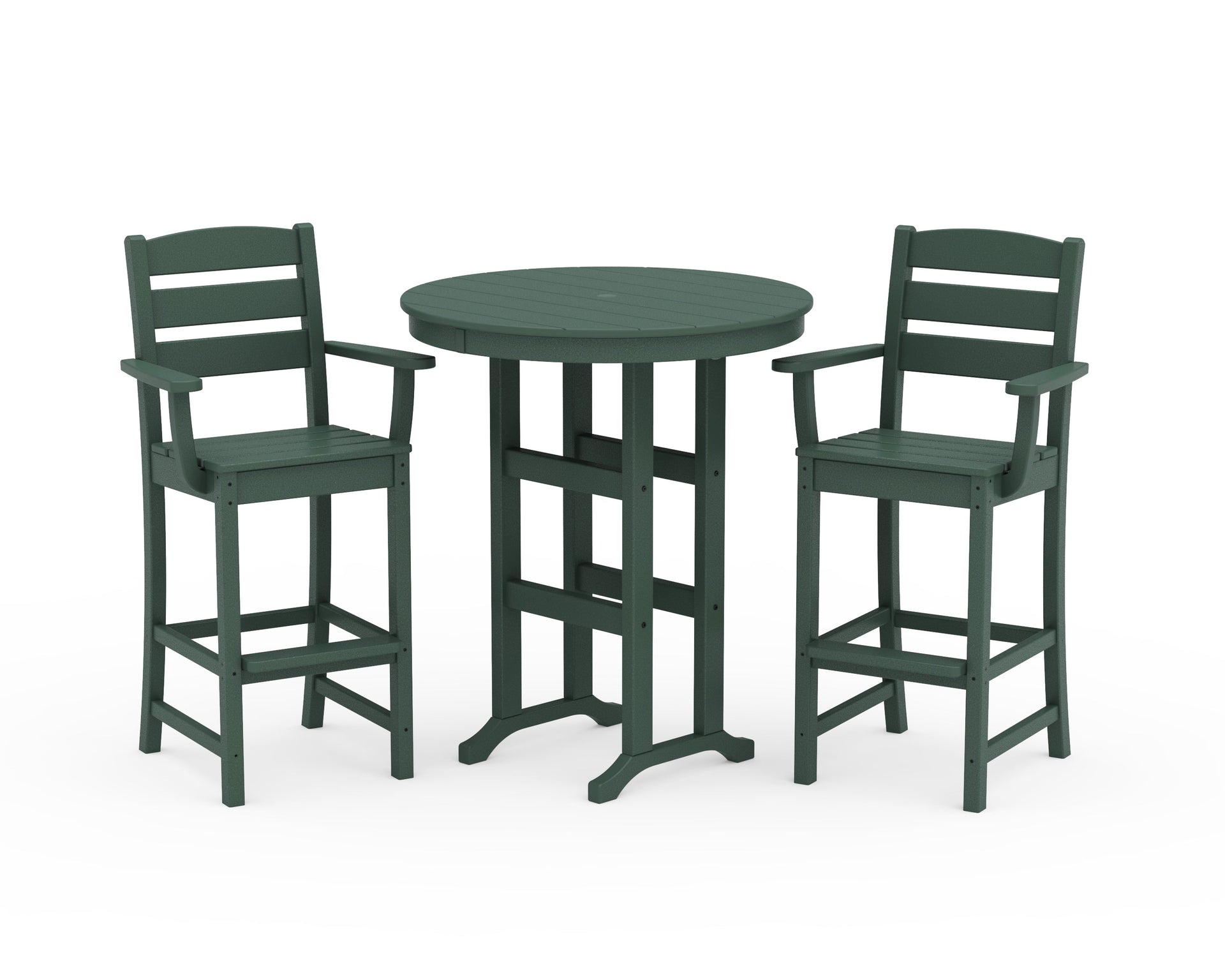 Lakeside 3-Piece Round Bar Arm Chair Set