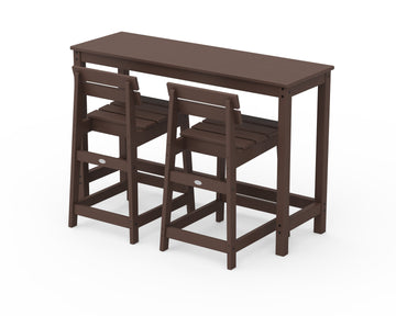 Modern Studio Plaza Lowback Counter Chair 3-Piece Balcony Set