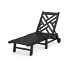 Chippendale Chaise with Wheels