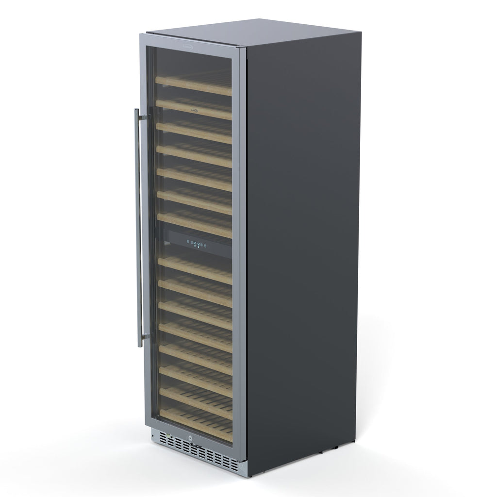 23 in. Dual Zone, Full Glass Door, Wine Cooler Refrigerator, Freestanding or Built-In Unit, 15.1 cu ft.