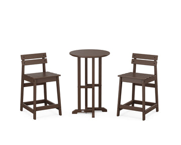 Modern Studio Plaza Lowback 3-Piece Bistro Counter Set