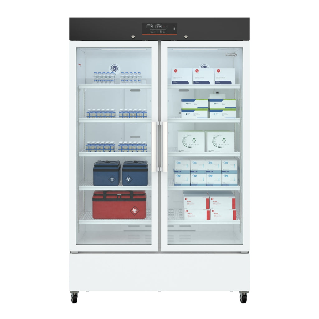 48 in. 35 cu. ft. Medical Vaccine Refrigerator for Pharmacy and Laboratory with Multi-Level Emergency Alarms, UL-Listed in White