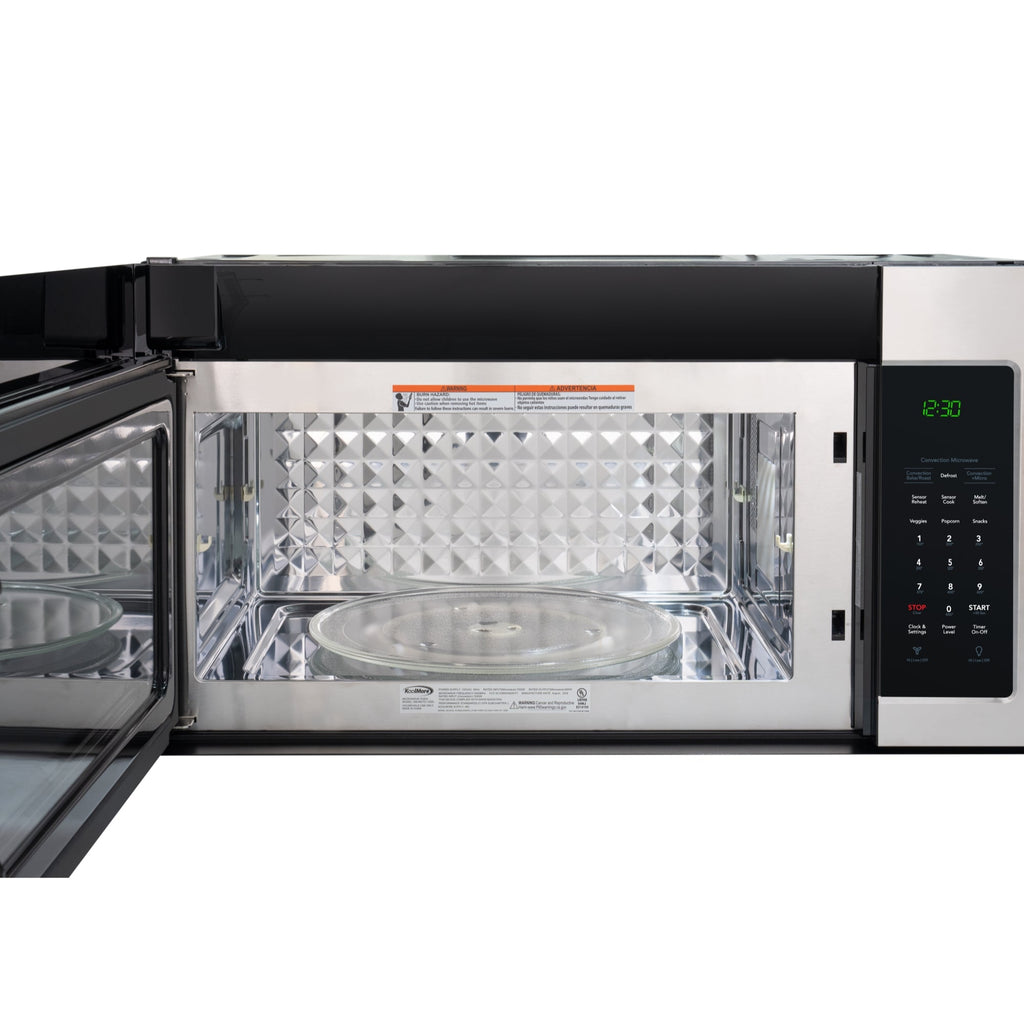 30 in. 1.5 cu.ft Over-the-Range Convection Microwave Oven in Black