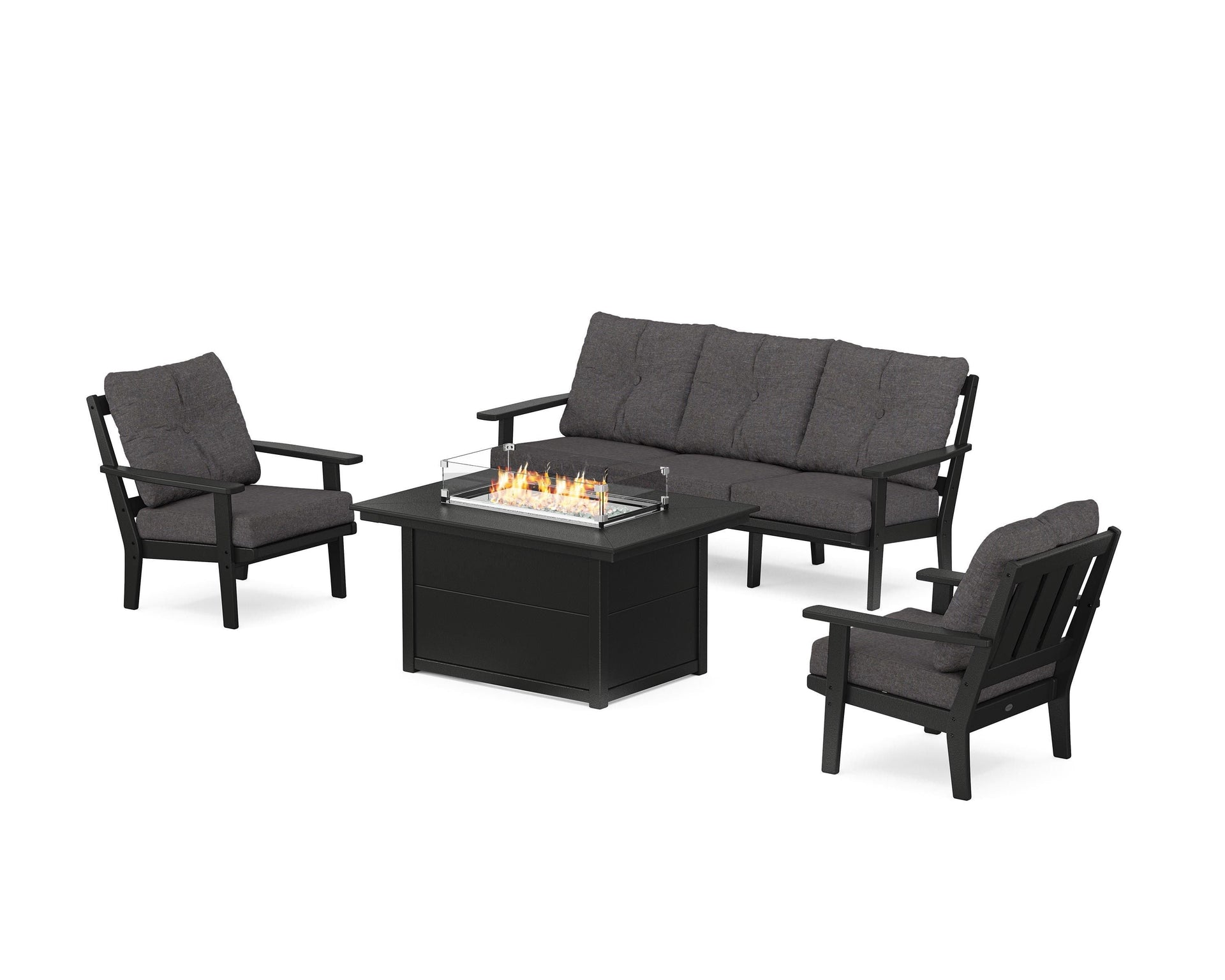 Oxford Deep Seating Fire Pit Table Set